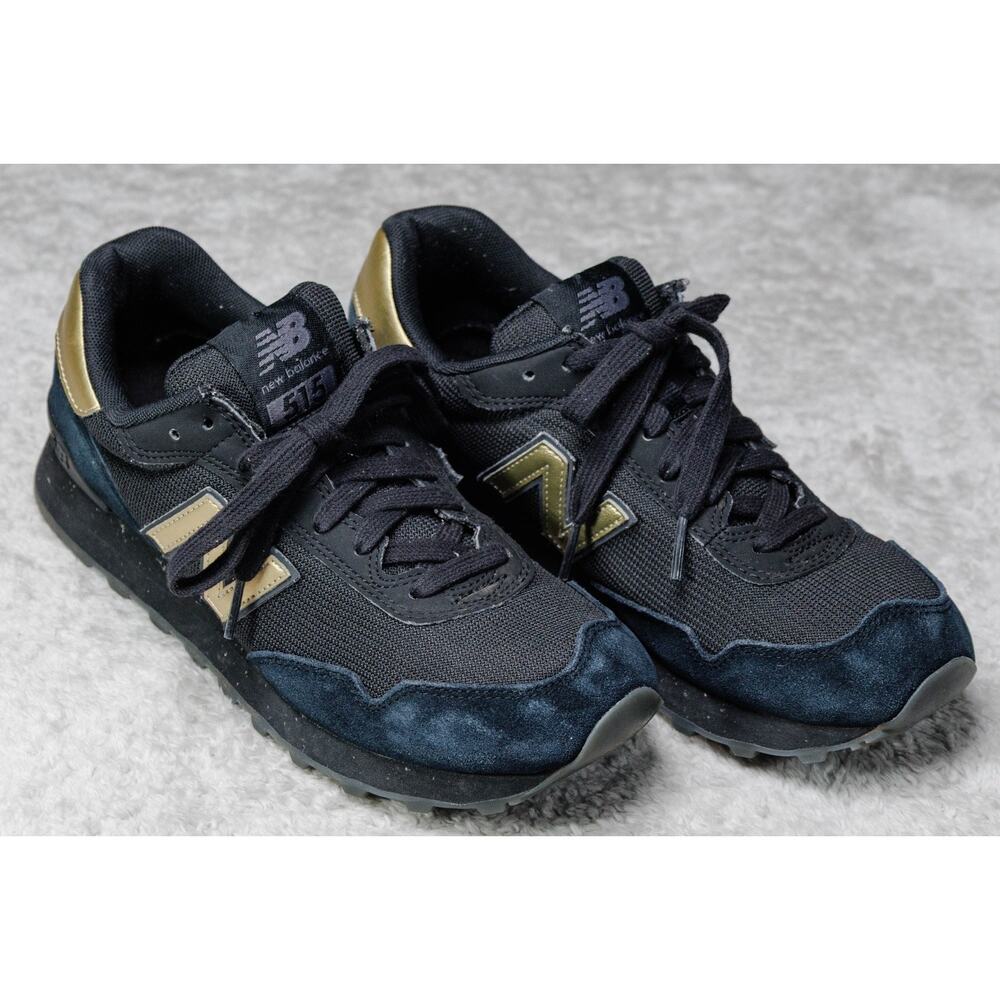 New Balance 515V1 Classic Black Gold Retro Sneakers Womens Size 9 WL515CAA